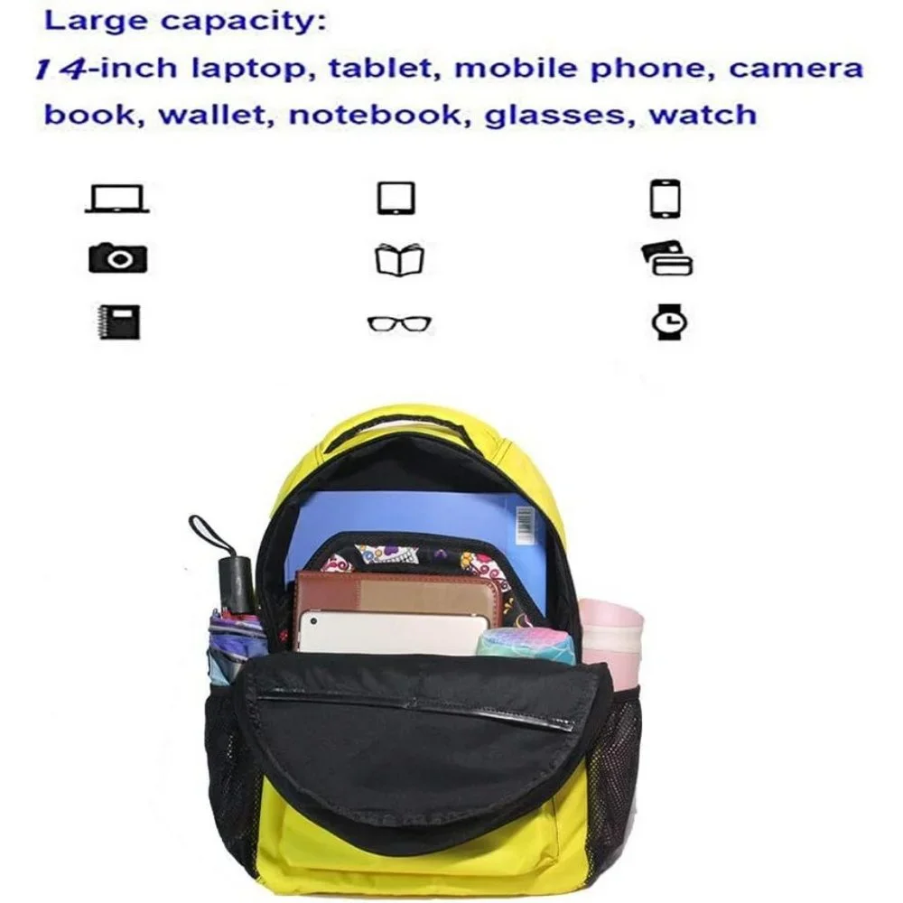 Boys Red Blue Fire Dragon Laptop Galaxy Teens Monster Animal Water Resistant Bag